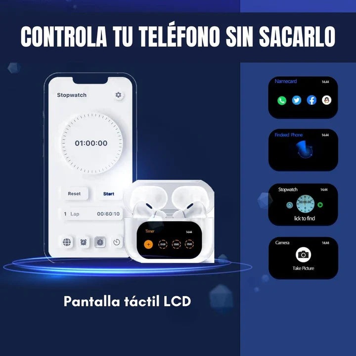 Sonix PRO® Audífonos Con Pantalla y Cancelación De Ruido