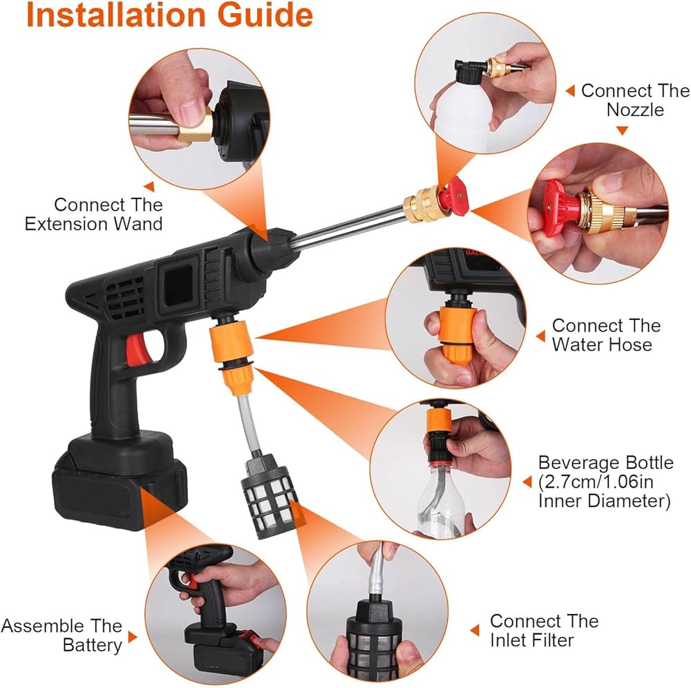 Hidrolavadora 10M Portátil Recargable
