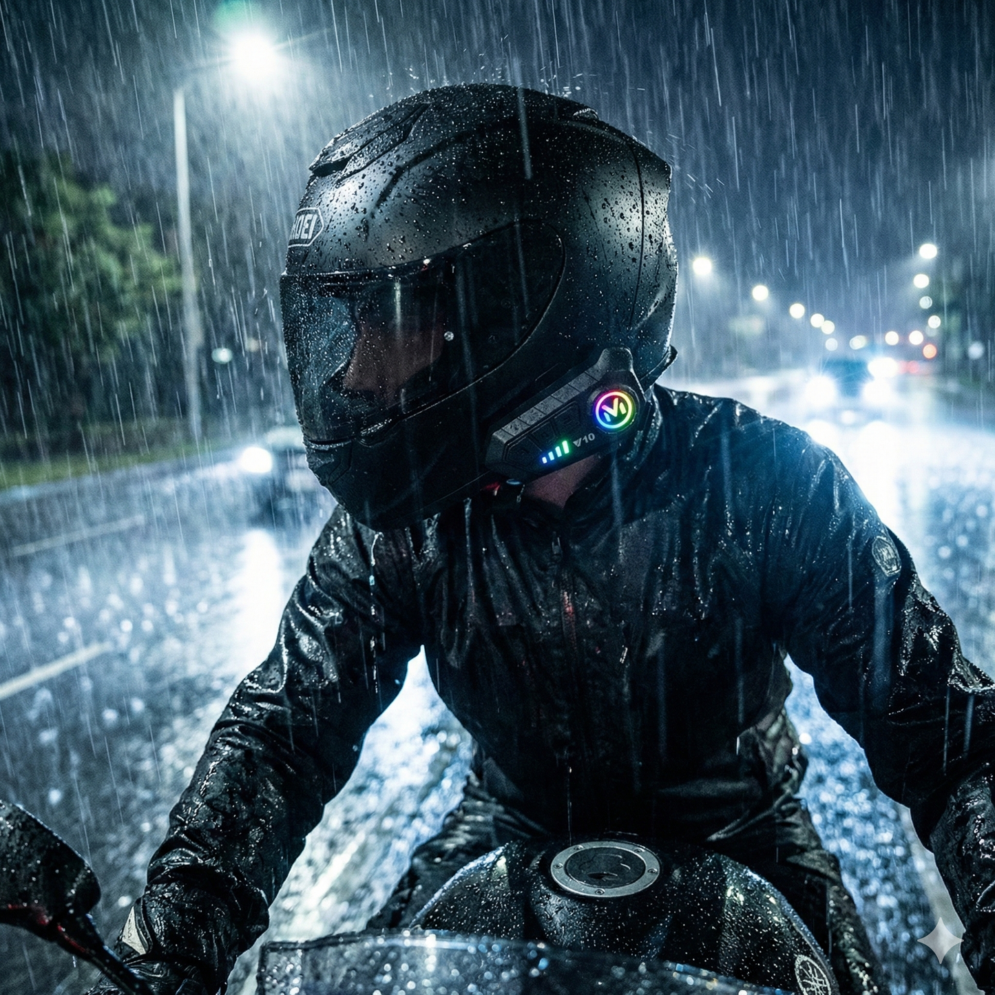 RiderLink V10™ - Sistema de Audio y Manos Libres para Casco