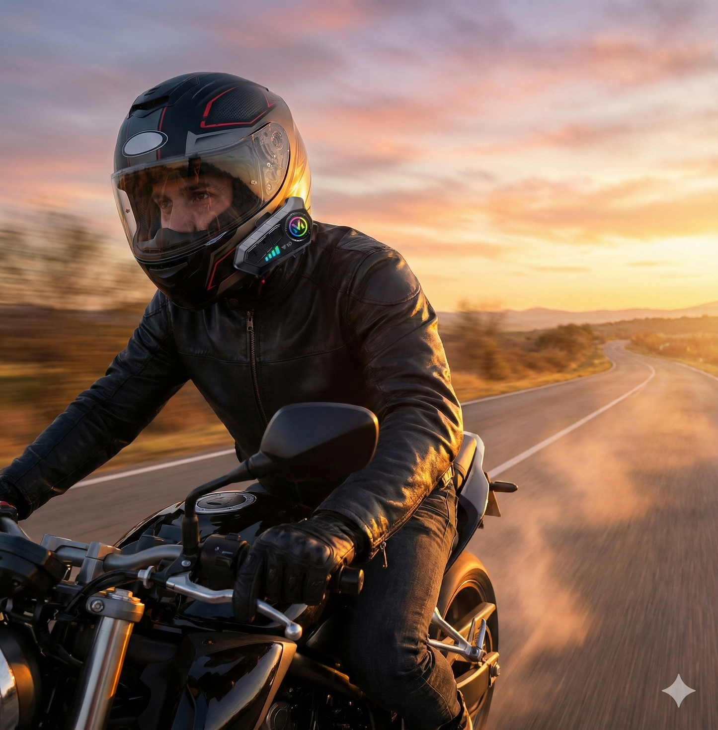 RiderLink V10™ - Sistema de Audio y Manos Libres para Casco